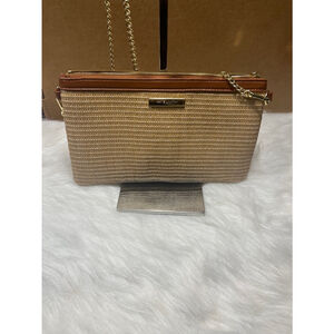 Katie Loxton London Freya Straw Tan Crossbody Purse